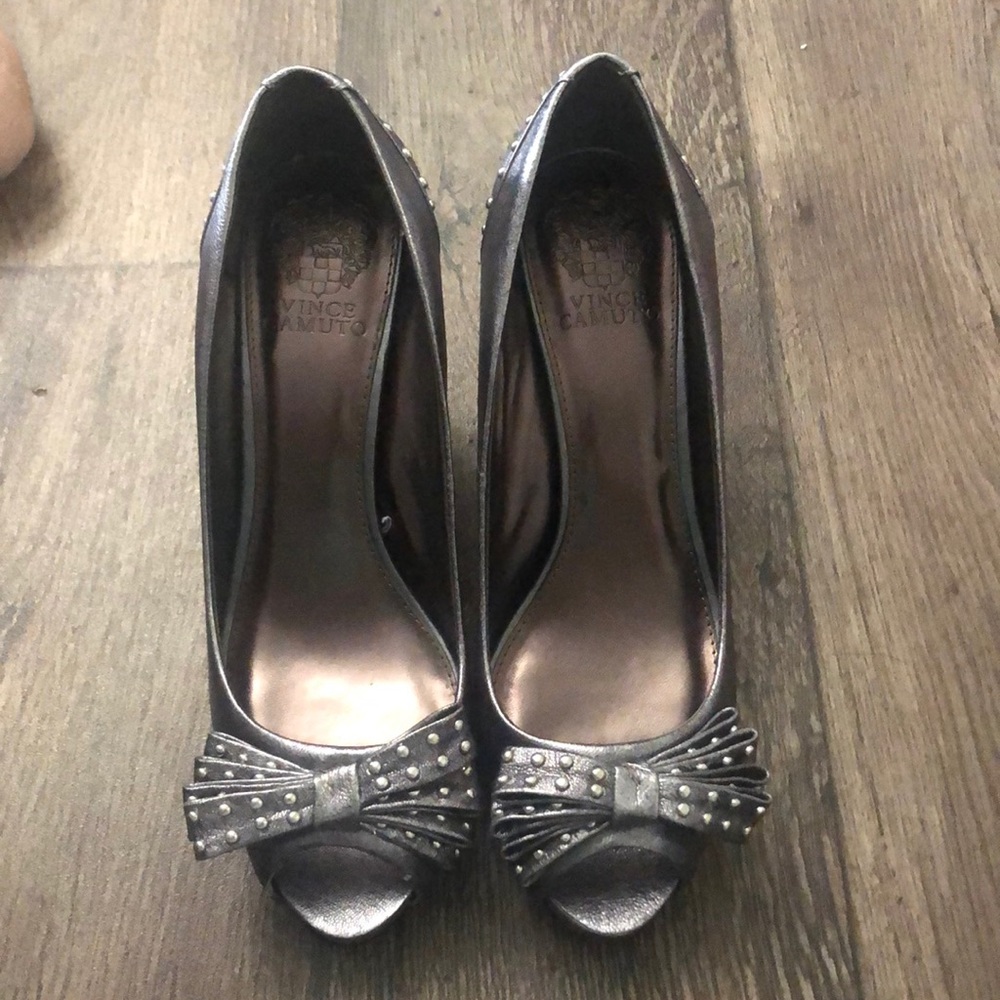 Metallic Studded Heels